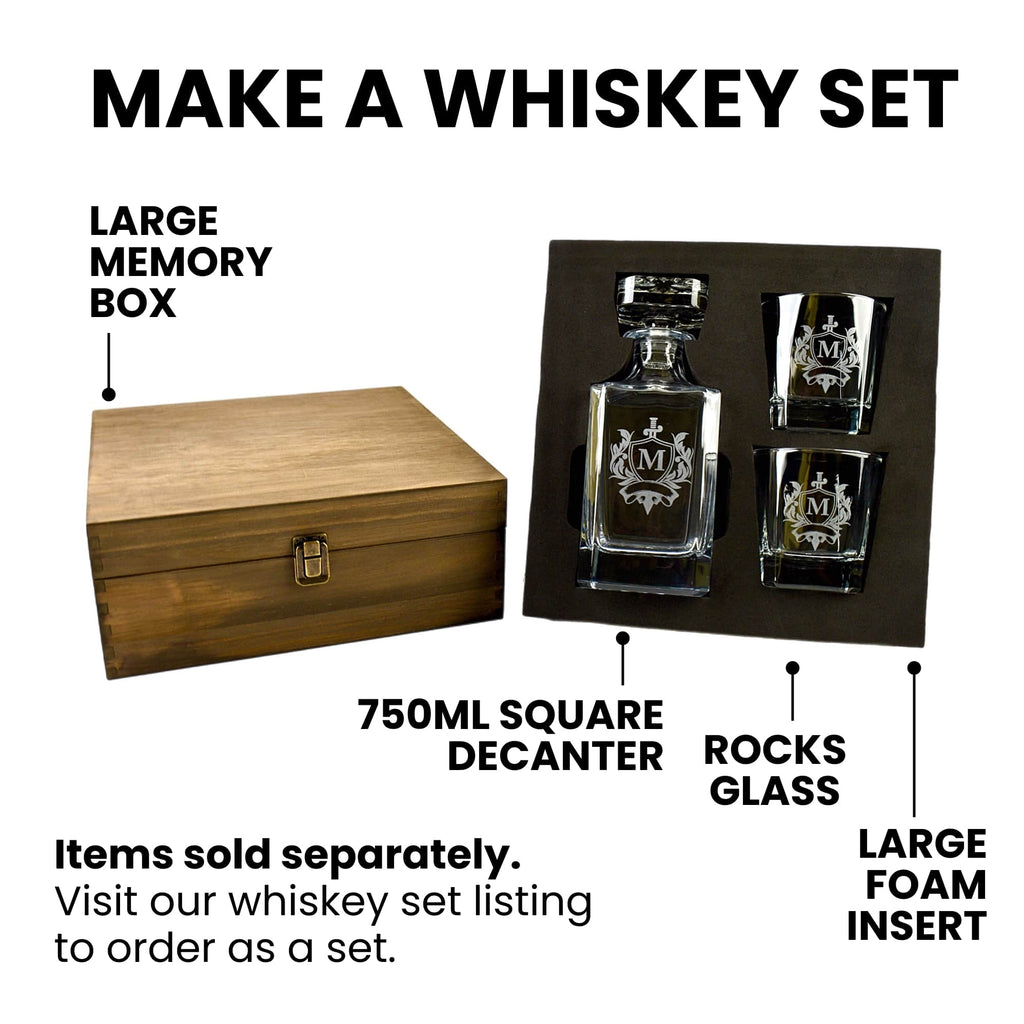 Personalized Whiskey Rocks Glasses – Set of 2 or 4