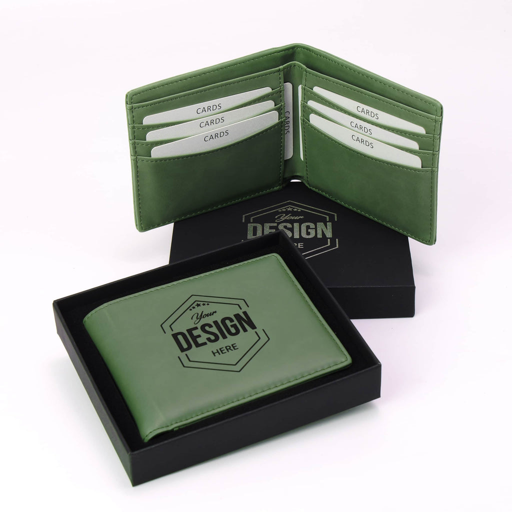 Personalized Laserette Mens Bifold Wallet