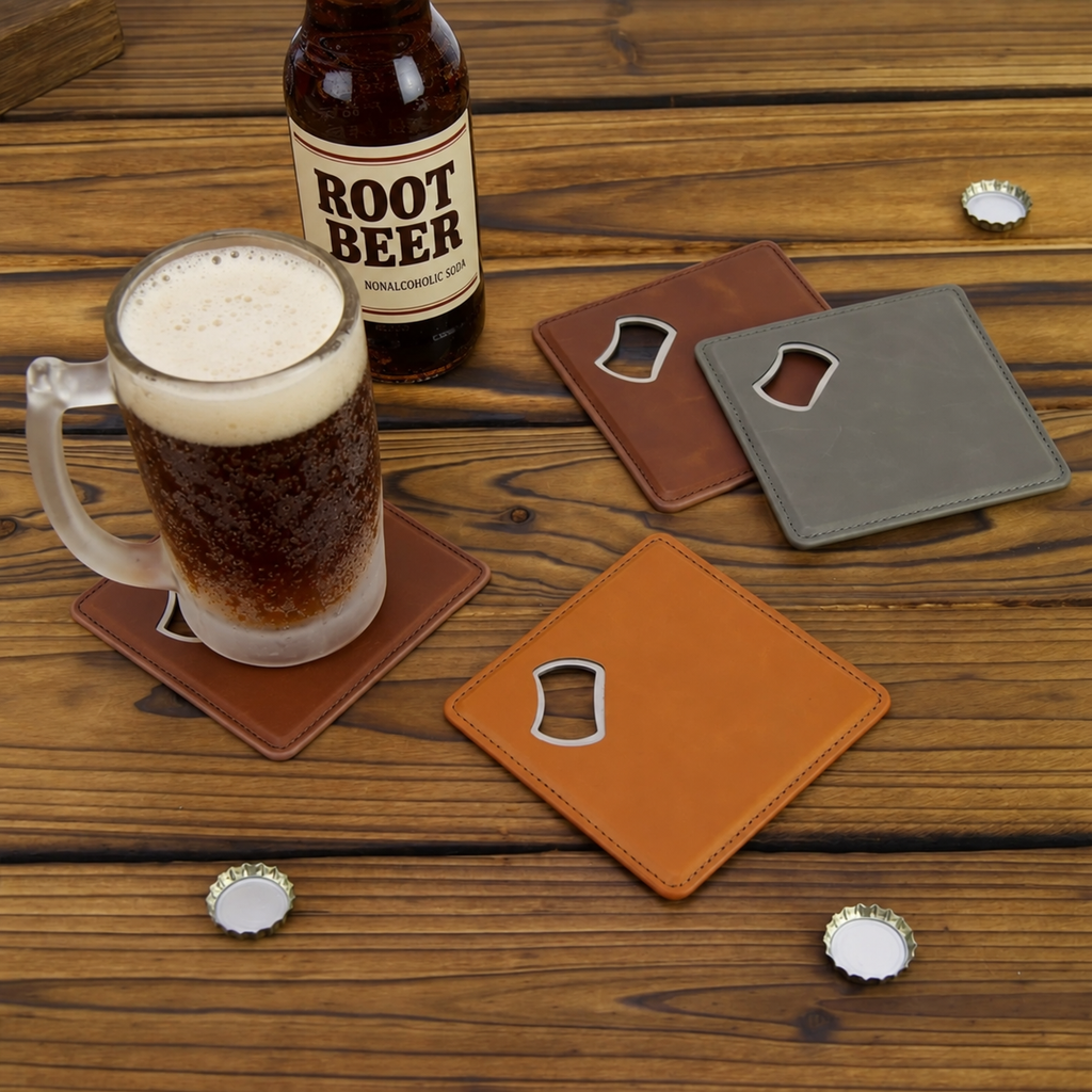 Custom Personalized Magnetic Bottle Opener Coaster